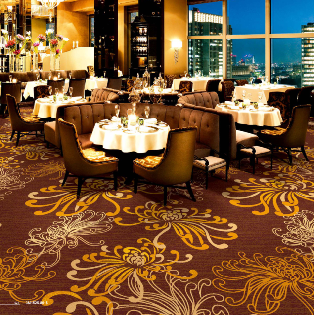 Factory Price Nylon Printed Banquet Hall Flooring Carpet Restaurant ...