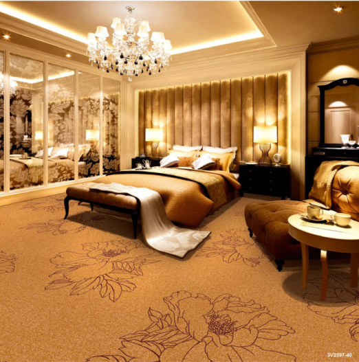 Modern Design Hotel Carpet Rolls Customize Hotel Guestroom Carpet